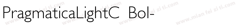 PragmaticaLightC Bol字体转换